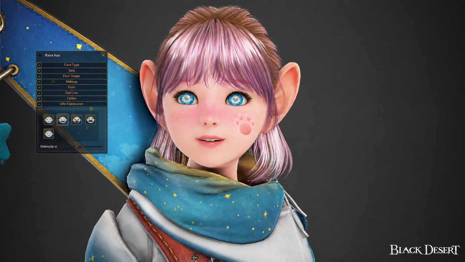 Shai character customization in Black Desert Online