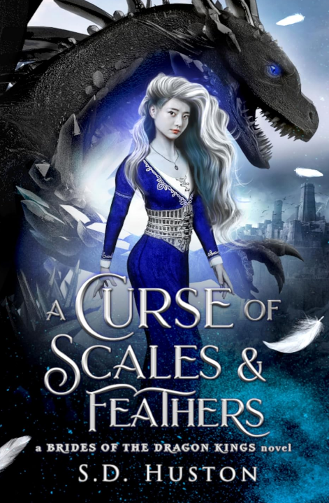 Book review artwork for A Curse Of Scales And Feathers
