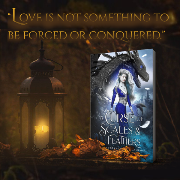 Book review artwork for A Curse Of Scales And Feathers