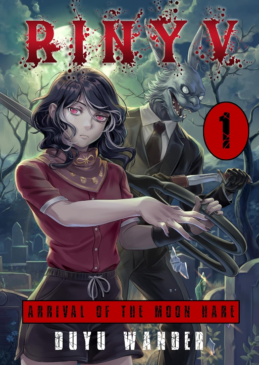 Book review artwork for Arrival Of the Moon Hare