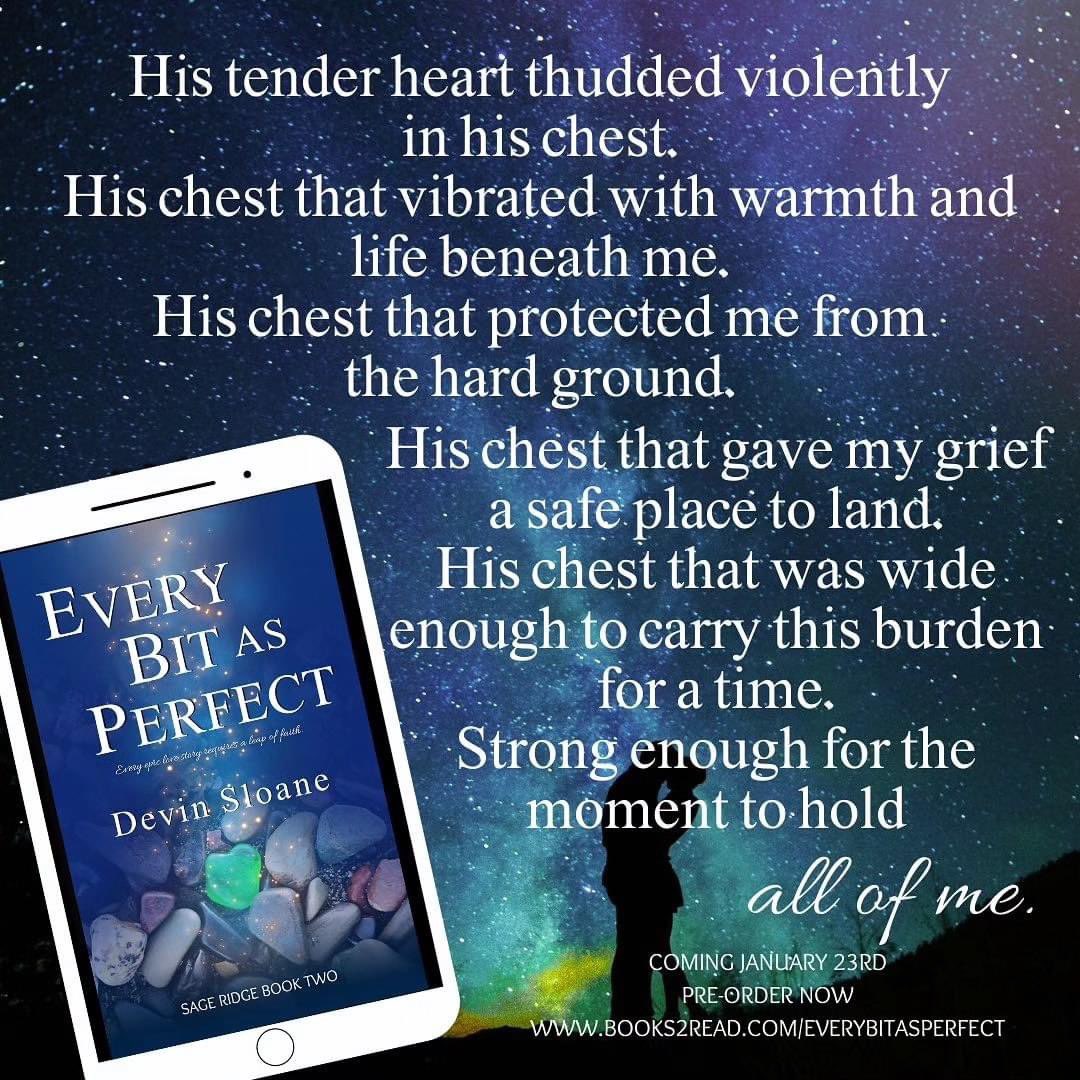 Book review artwork for Every Bit As Perfect