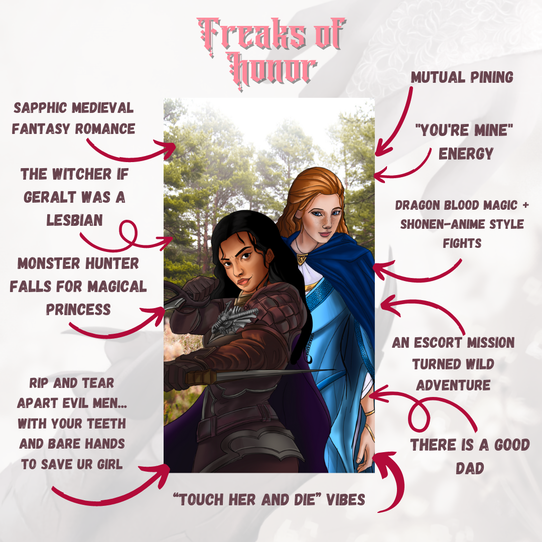 Book review artwork for Freaks Of Honor