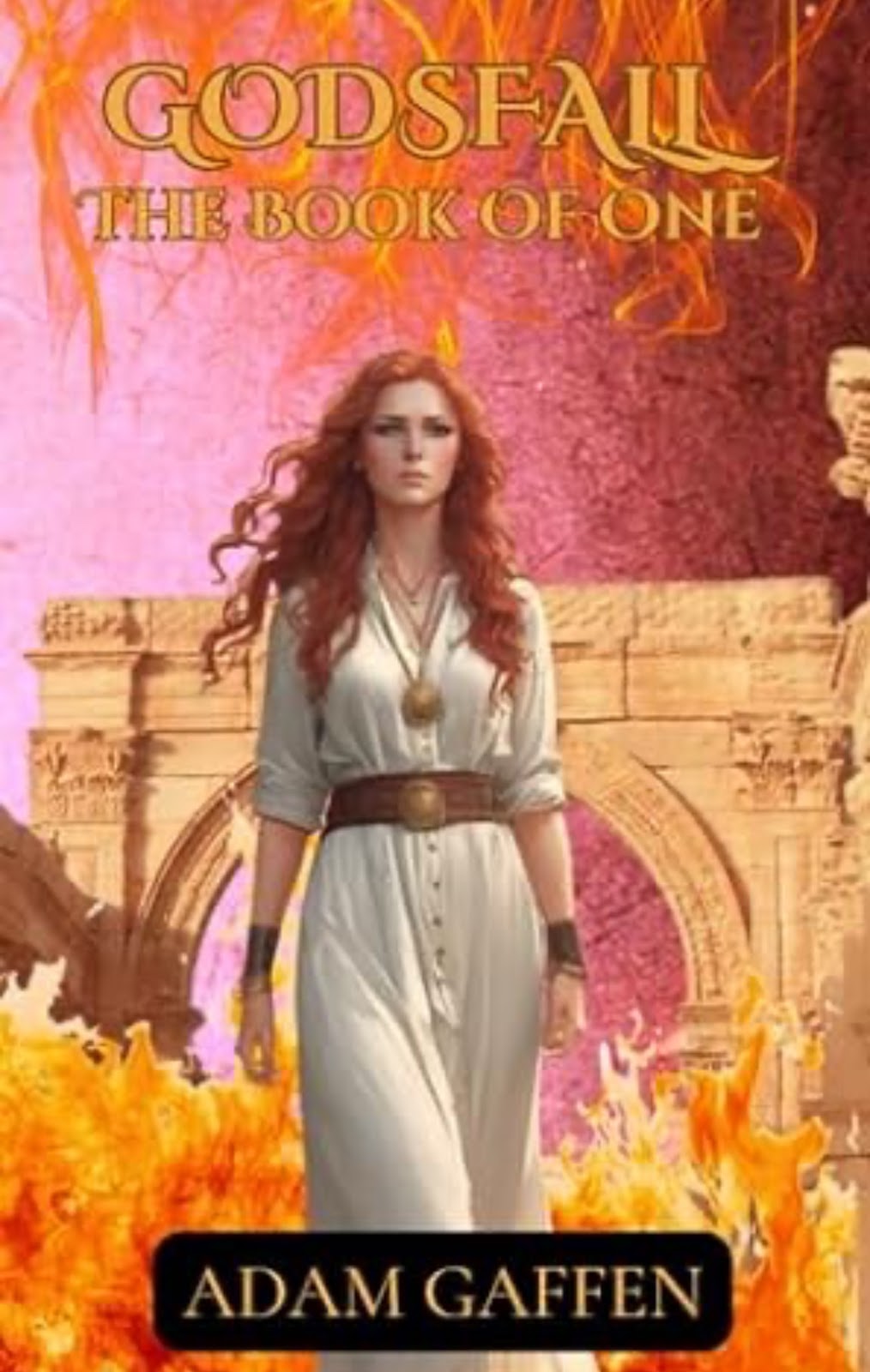 Book review artwork for Godsfall Book Of One