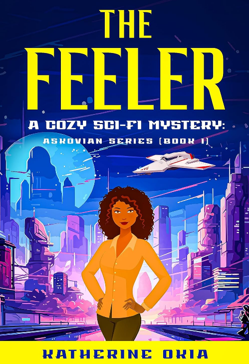 Book review artwork for The Feeler: A Cozy Sci-Fi Mystery: Askovian Series (Book 1)