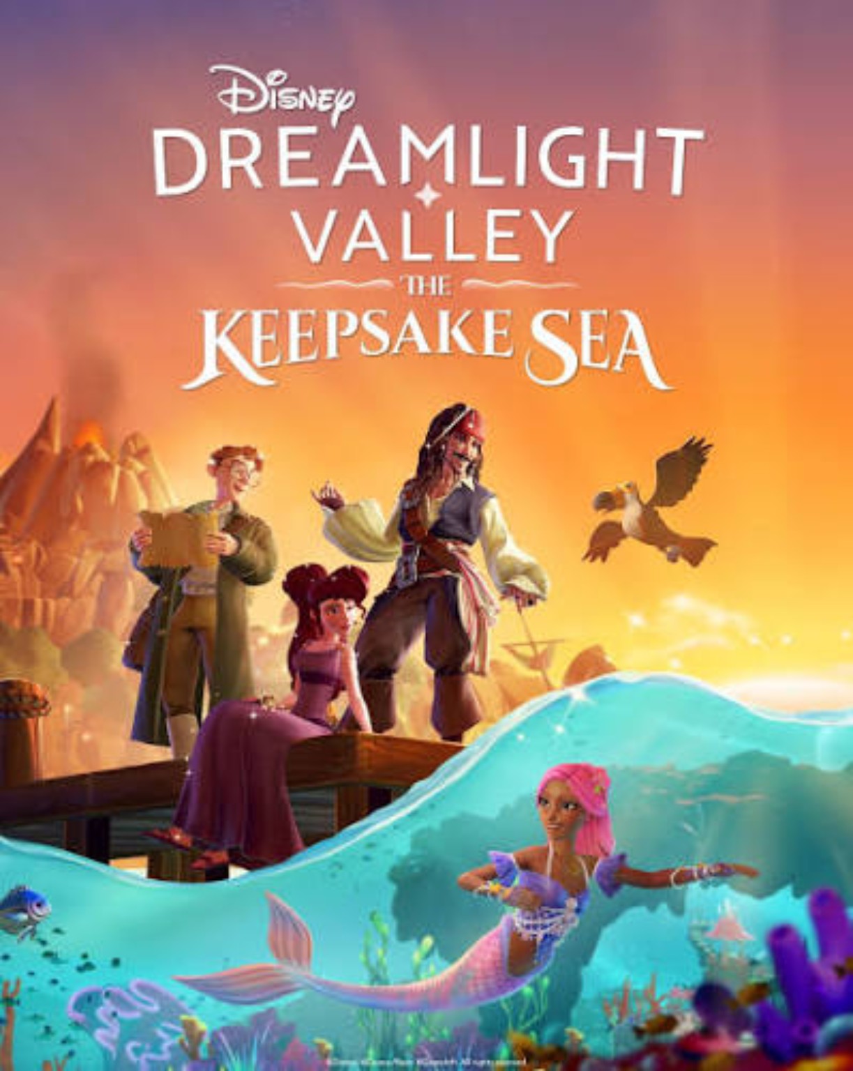 Disney Dreamlight Valley The Keepsake Sea expansion artwork