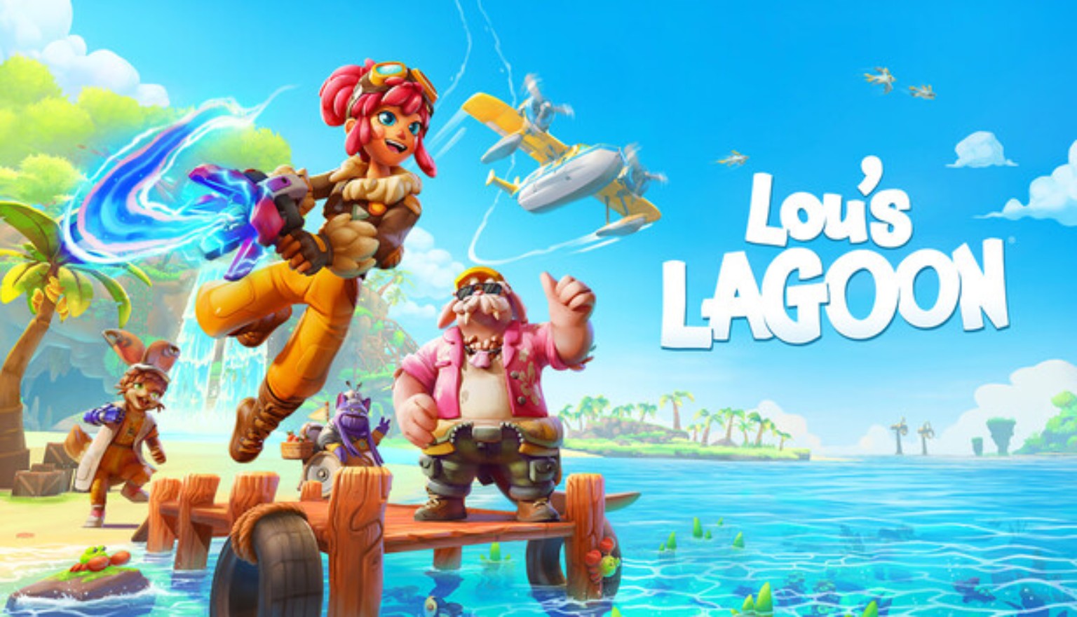 Lou's Lagoon tropical adventure title artwork