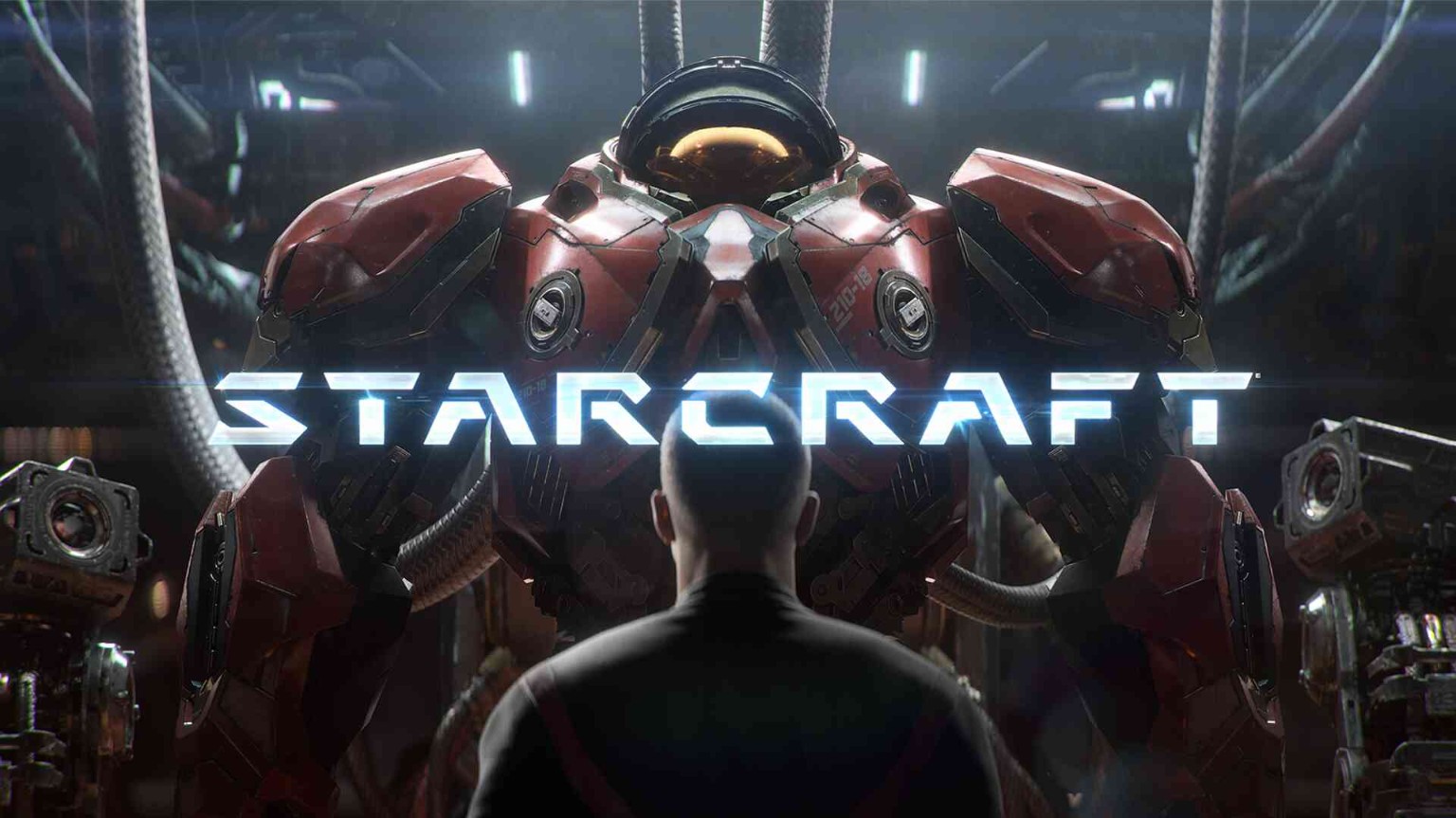 StarCraft announcement artwork featuring a marine suit
