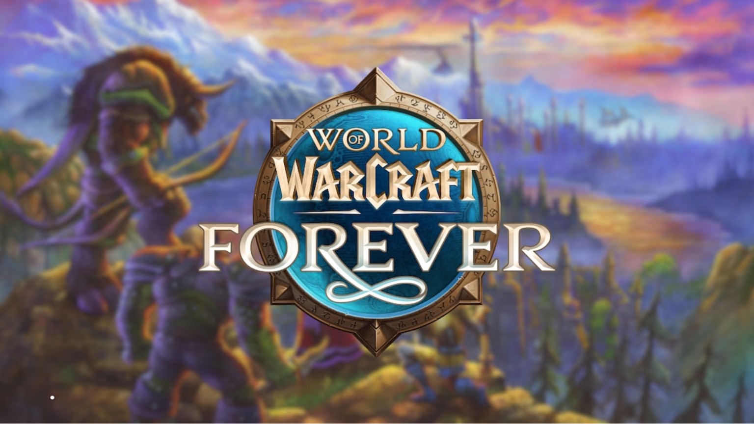 World of Warcraft Forever announcement title screen