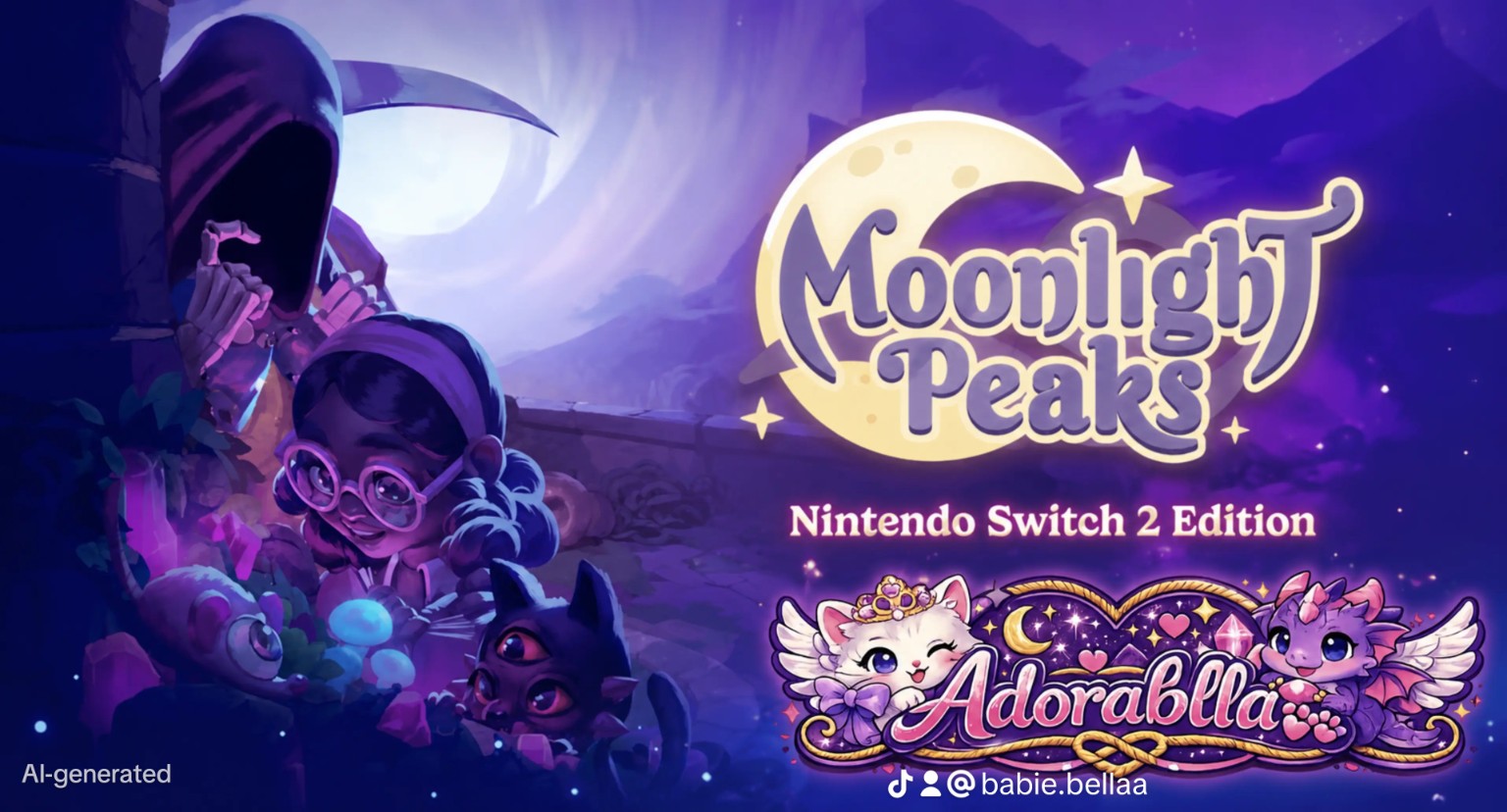 A moonlit fantasy game scene featured by AdorabellaPixel