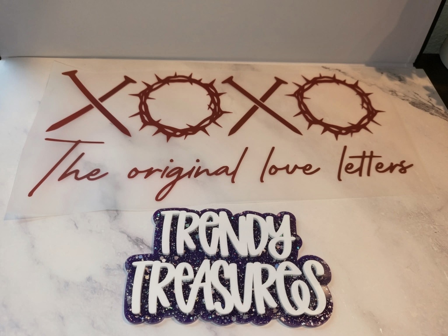 XOXO—The Original Love Letters design reference, not a finished garment