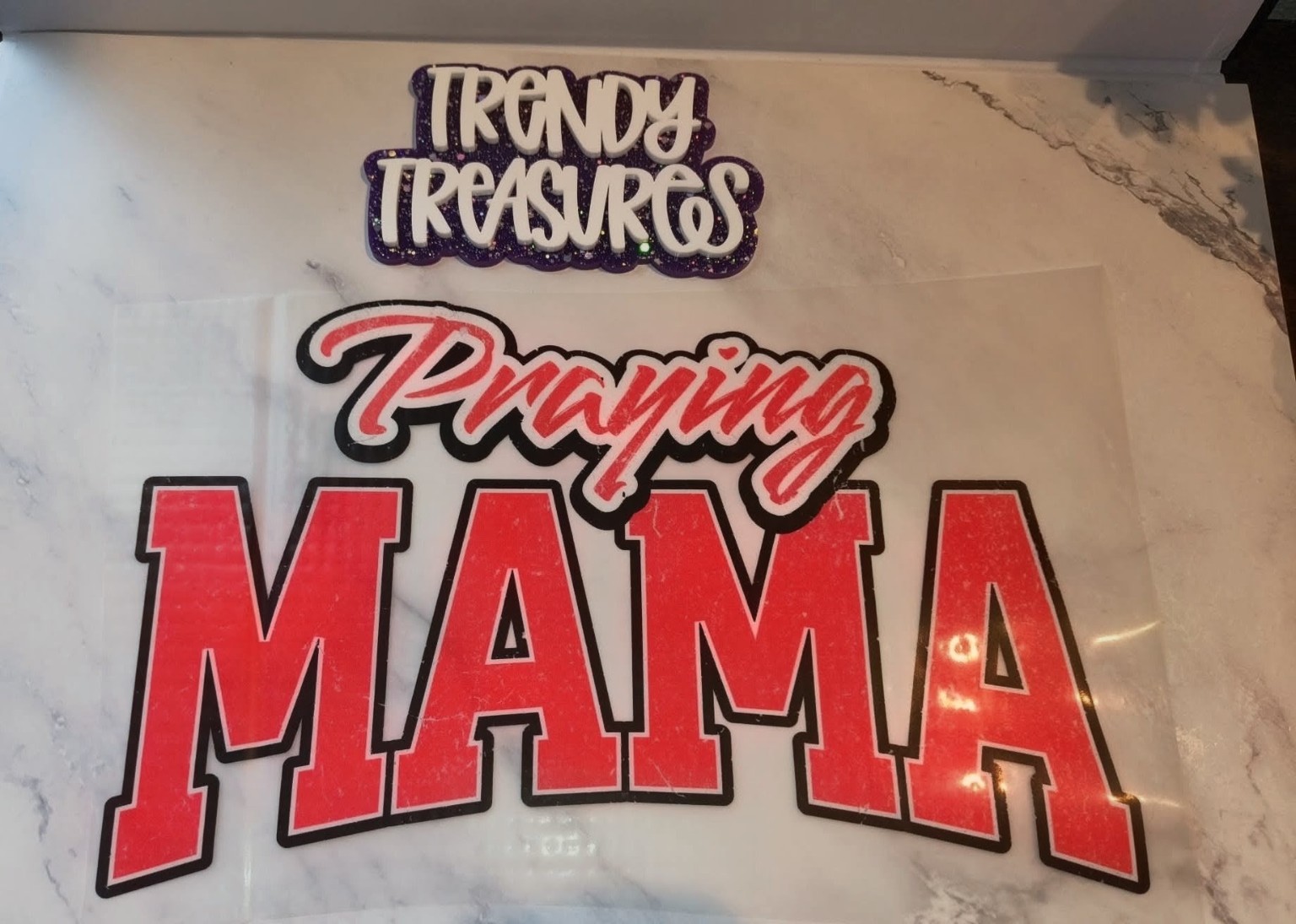 Praying Mama design reference, not a finished garment