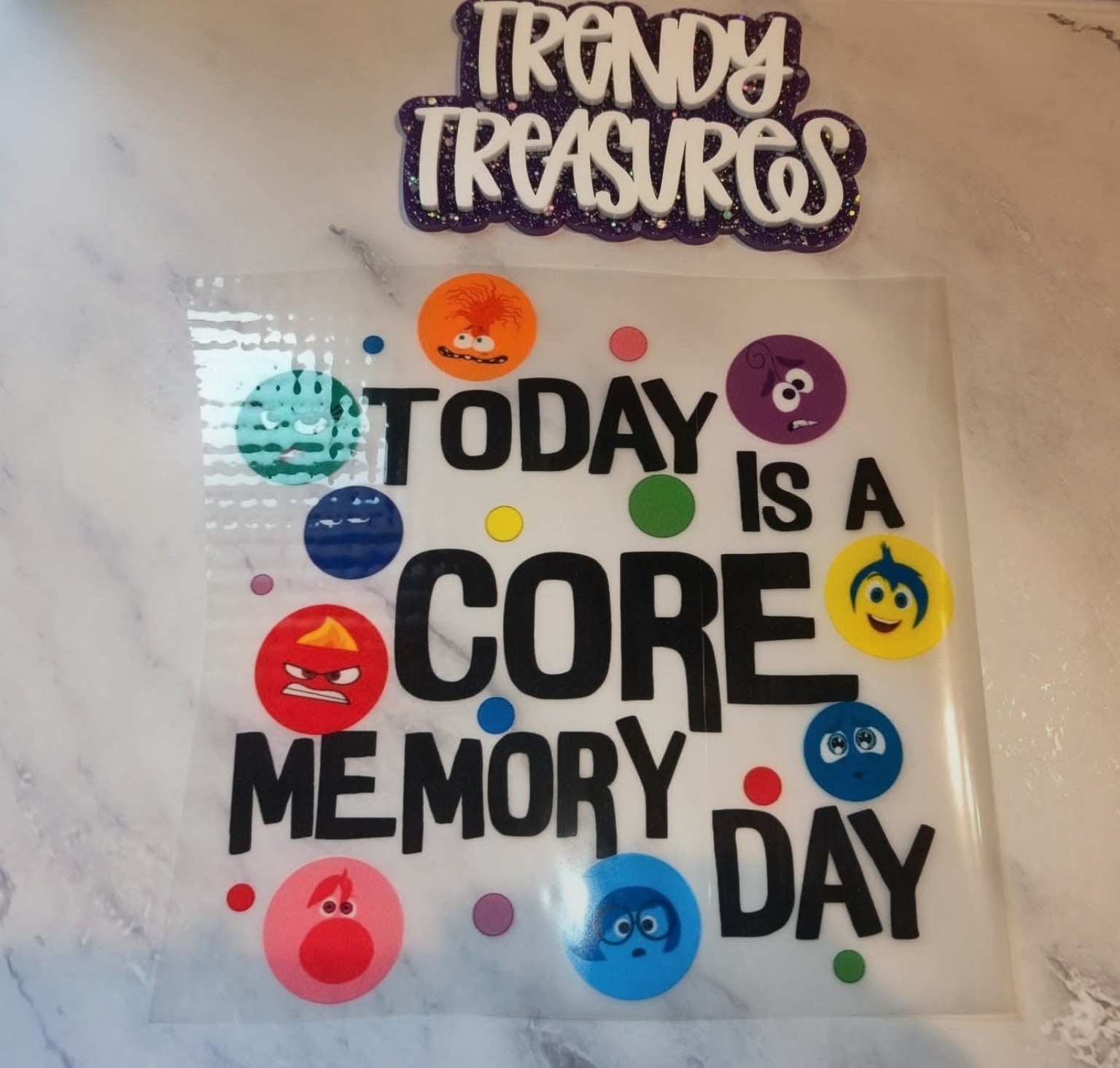 Today Is a Core Memory Day design reference, not a finished garment