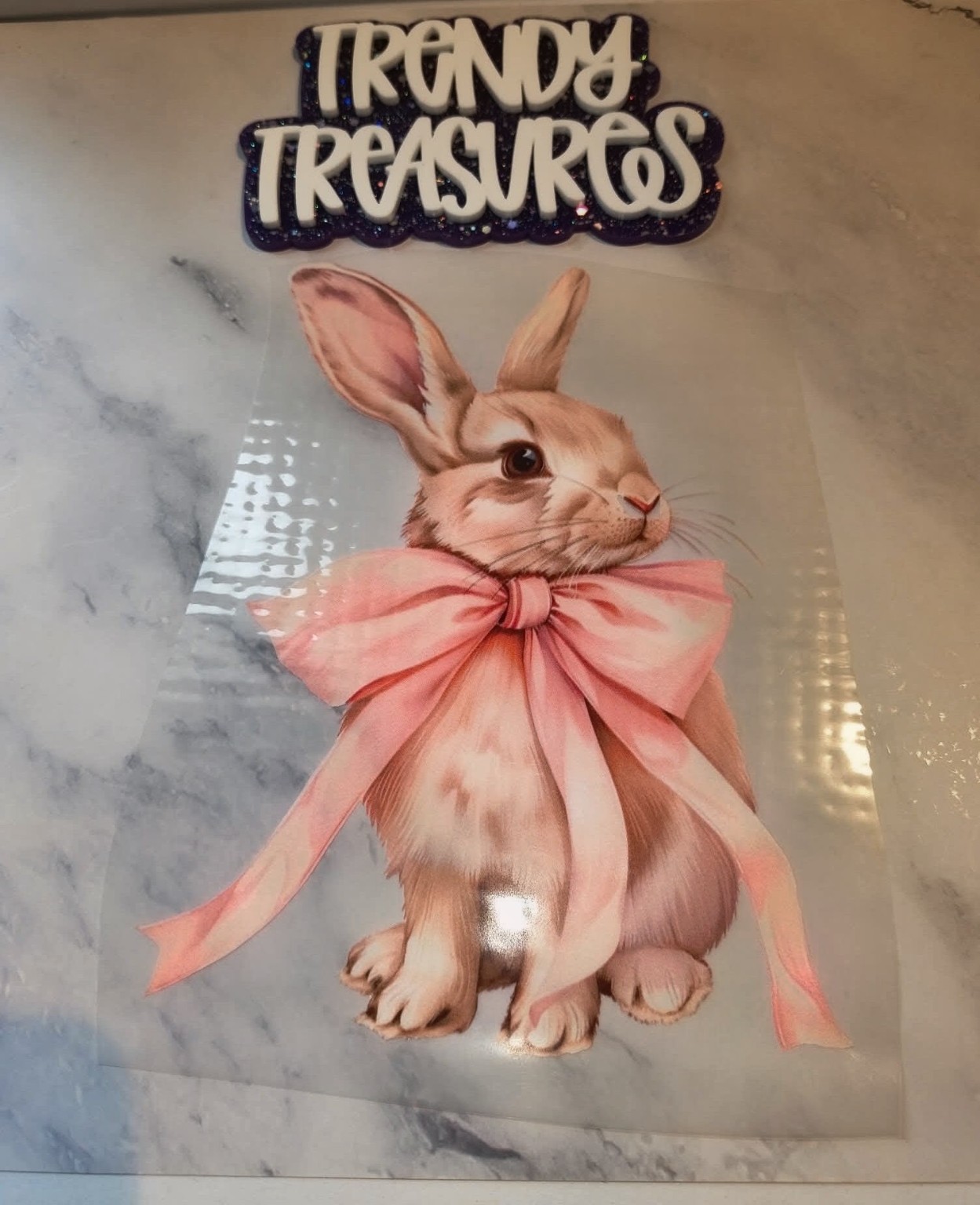 Pretty in Pink Easter Bunny design reference, not a finished garment