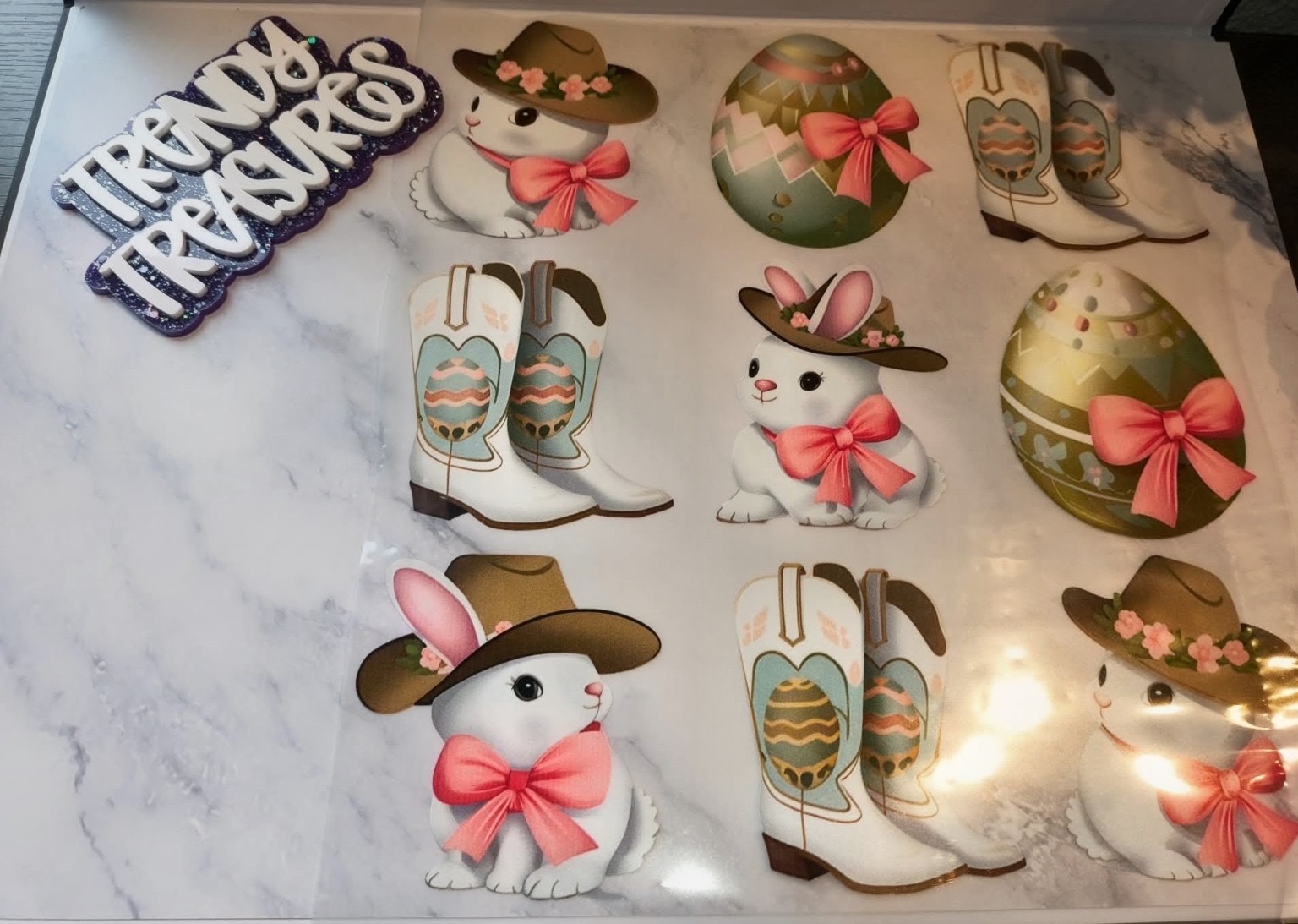 Western Easter Cuties design reference, not a finished garment