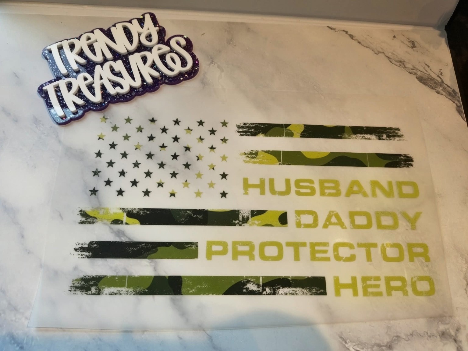Husband, Daddy, Protector, Hero design reference, not a finished garment