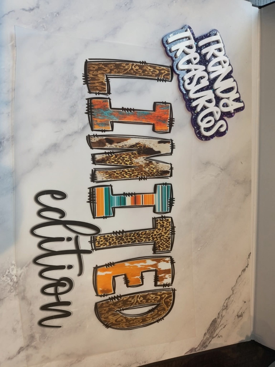 Limited Edition—Western Patchwork design reference, not a finished garment