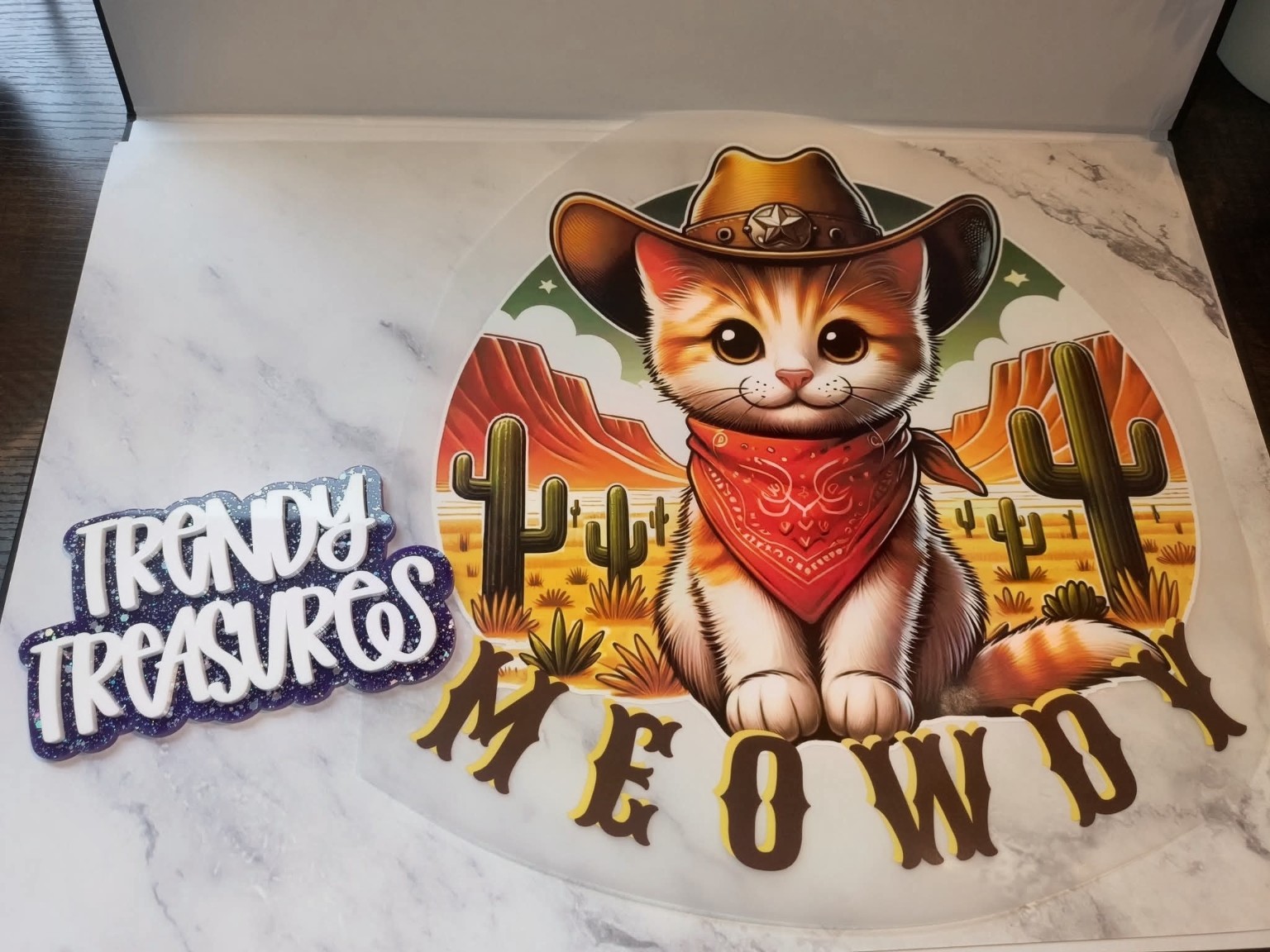 Meowdy—Cowboy Kitten design reference, not a finished garment
