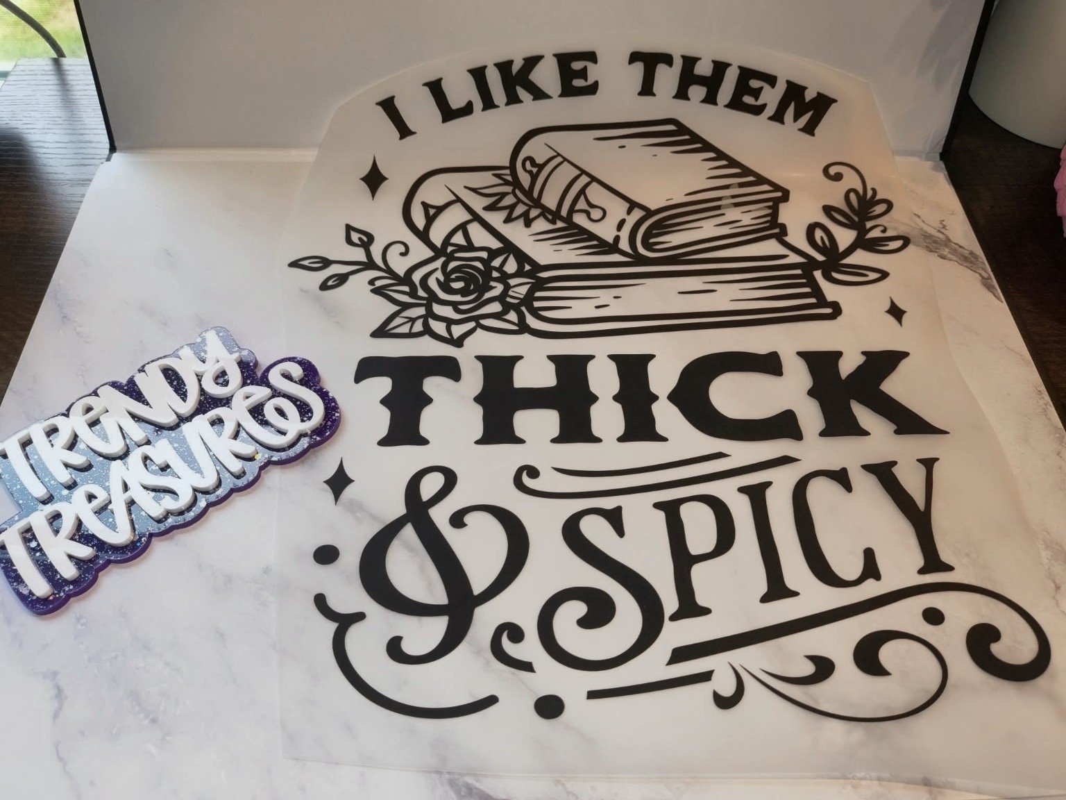Thick & Spicy Book Club design reference, not a finished garment
