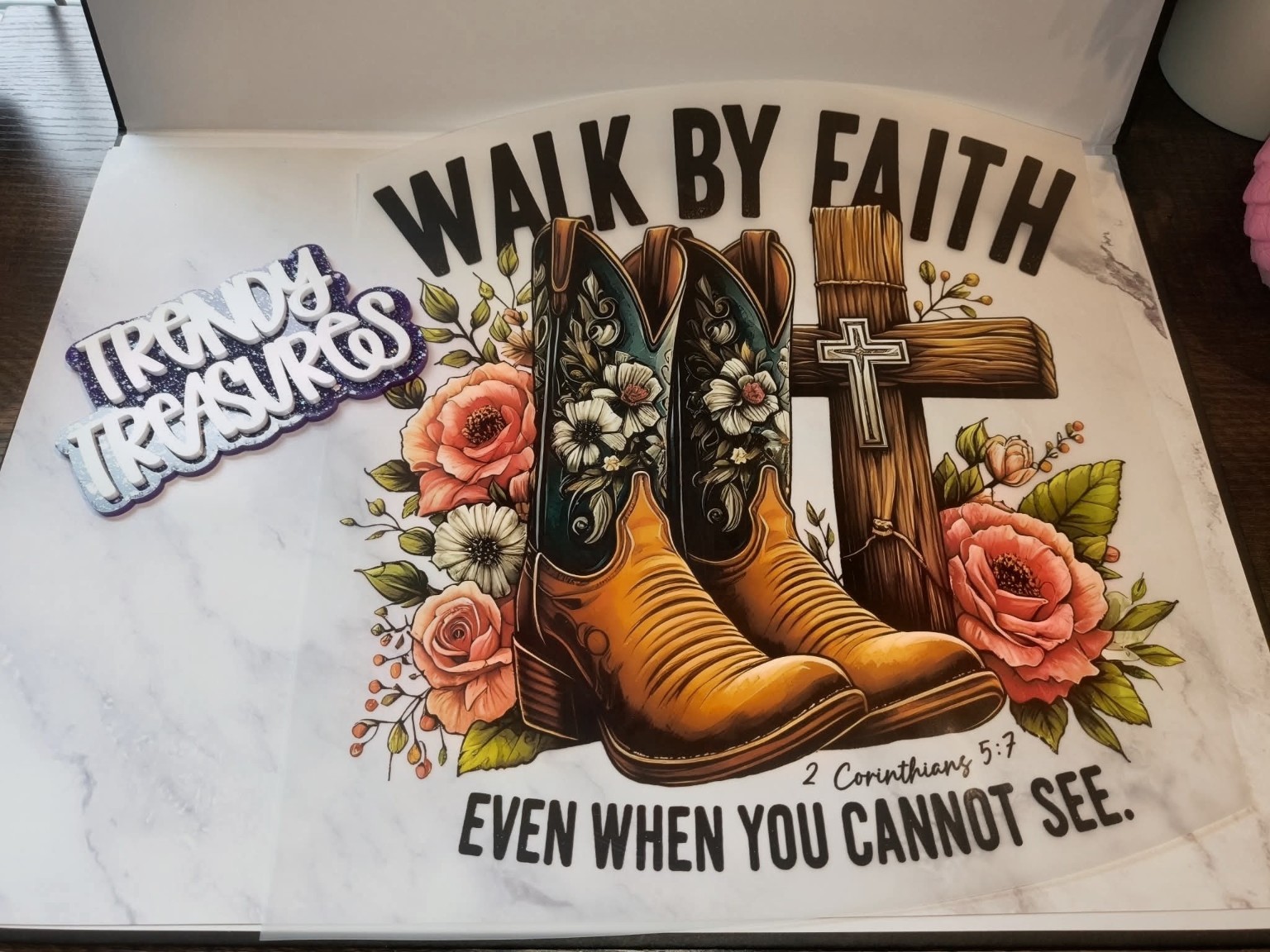 Walk by Faith—Western Boots design reference, not a finished garment