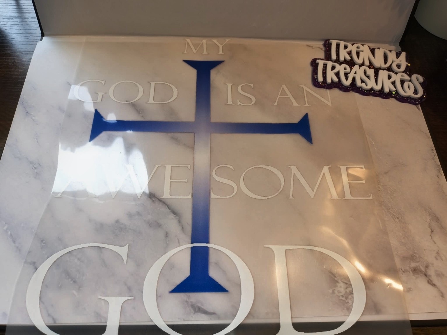 My God Is an Awesome God design reference, not a finished garment