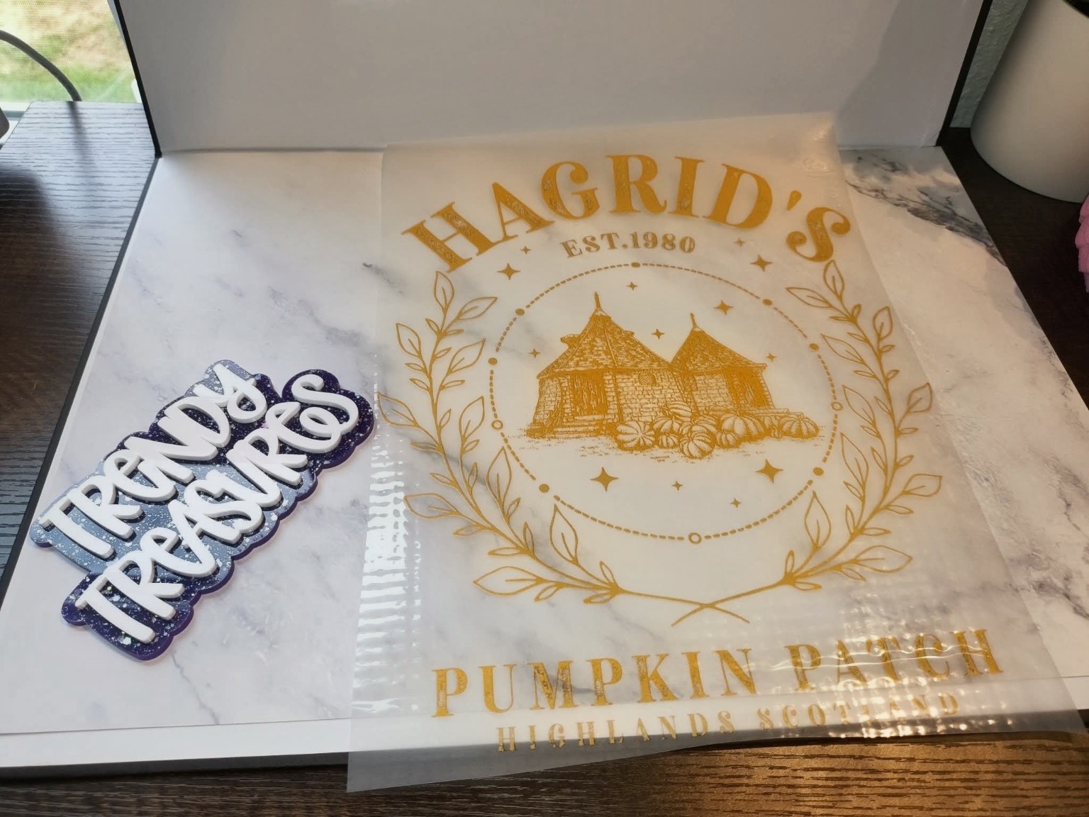 Hagrid’s Pumpkin Patch design reference, not a finished garment