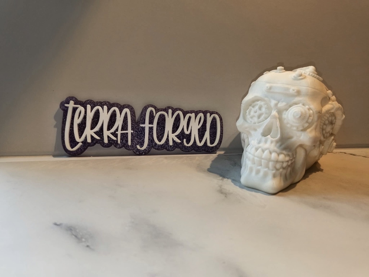 Steampunk Skull Decor — 3D-printed accessory or decorative model