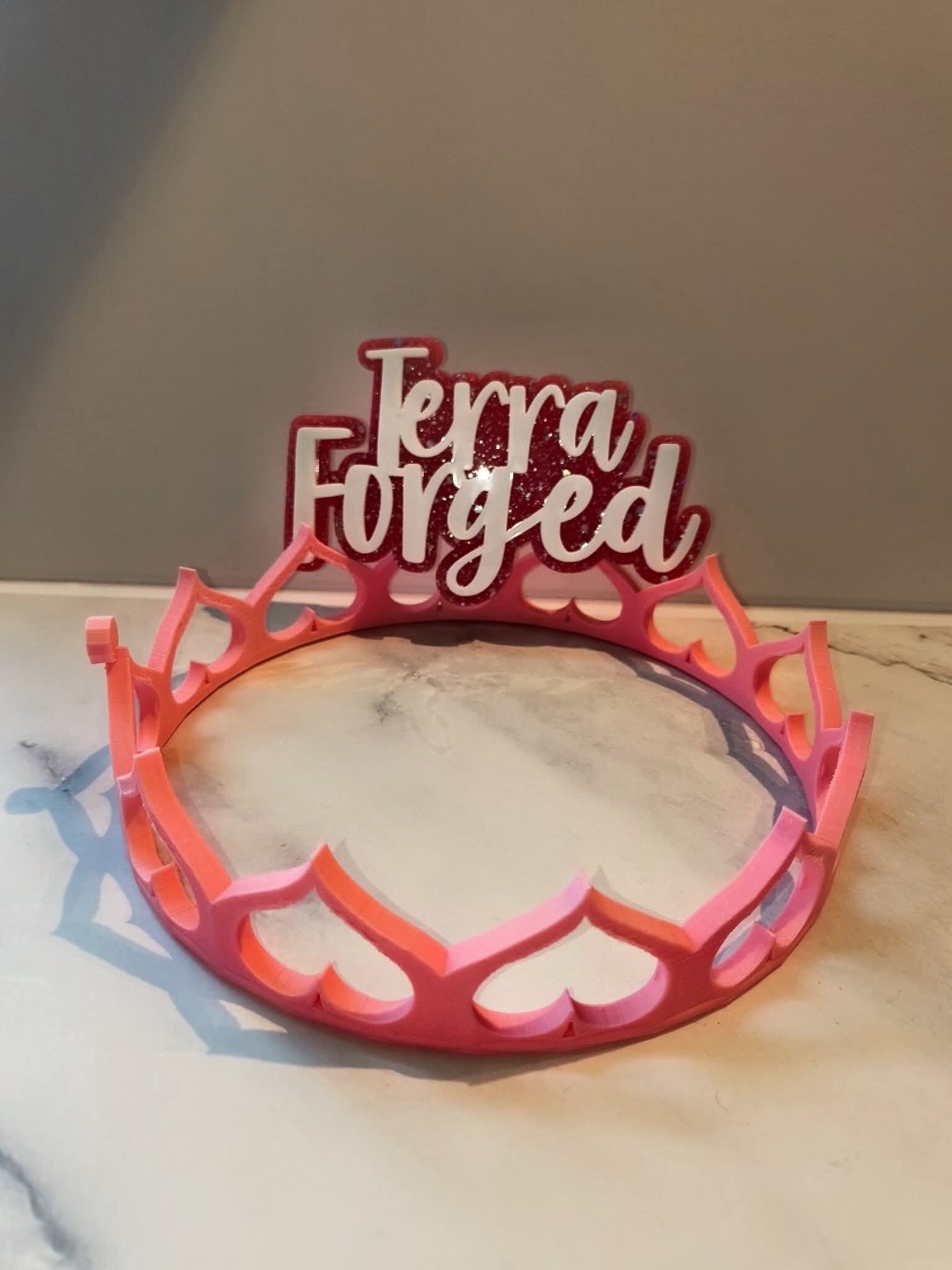 Heart Crown — 3D-printed accessory or decorative model