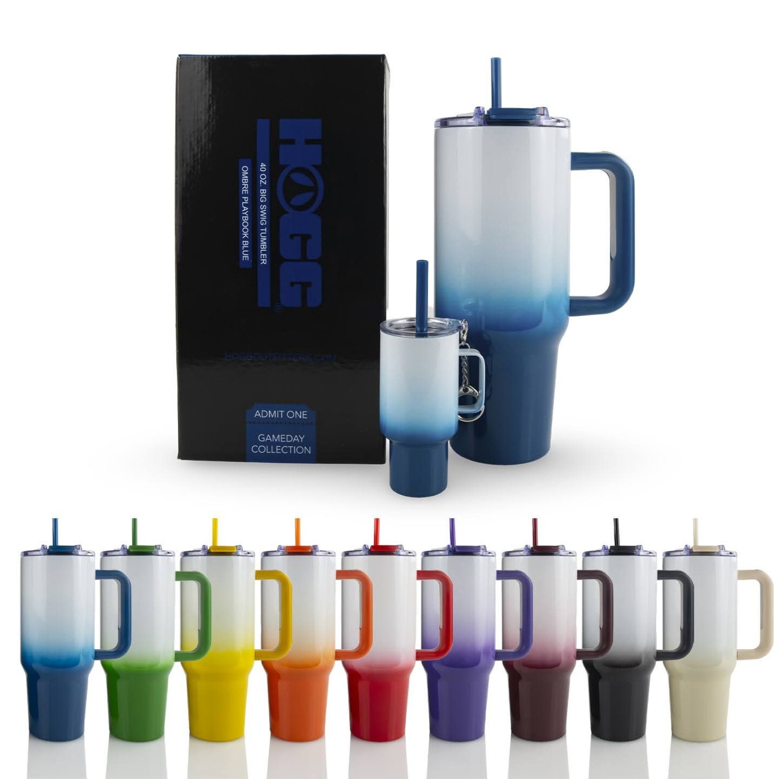 Game Day Ombre Handled Tumbler — preorder drinkware or accessory