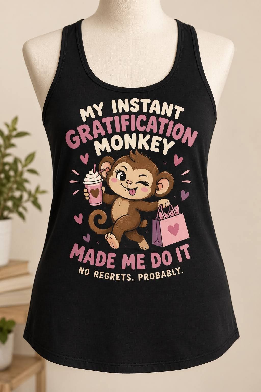 Instant Gratification Monkey Tank — product or design reference