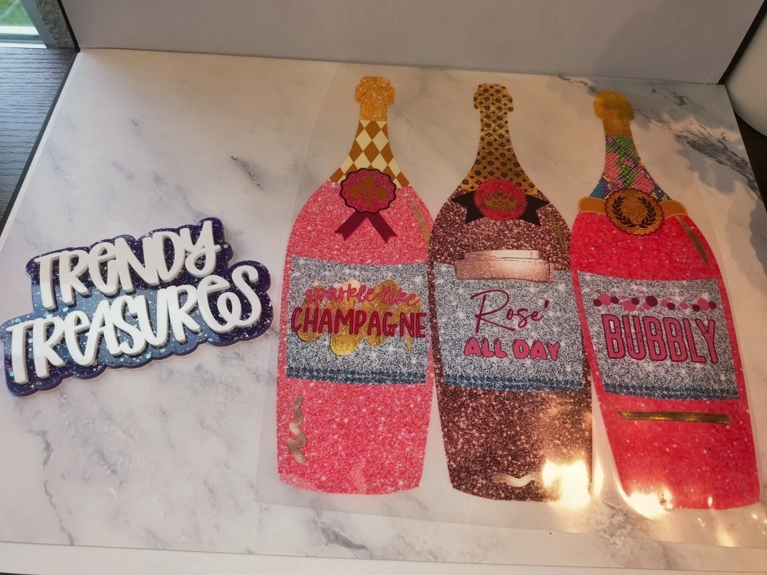 Sparkling Bottle Trio Design — product or design reference