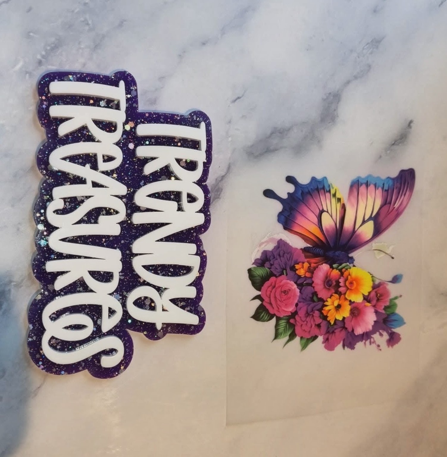 Butterfly and Floral Bouquet Design — product or design reference