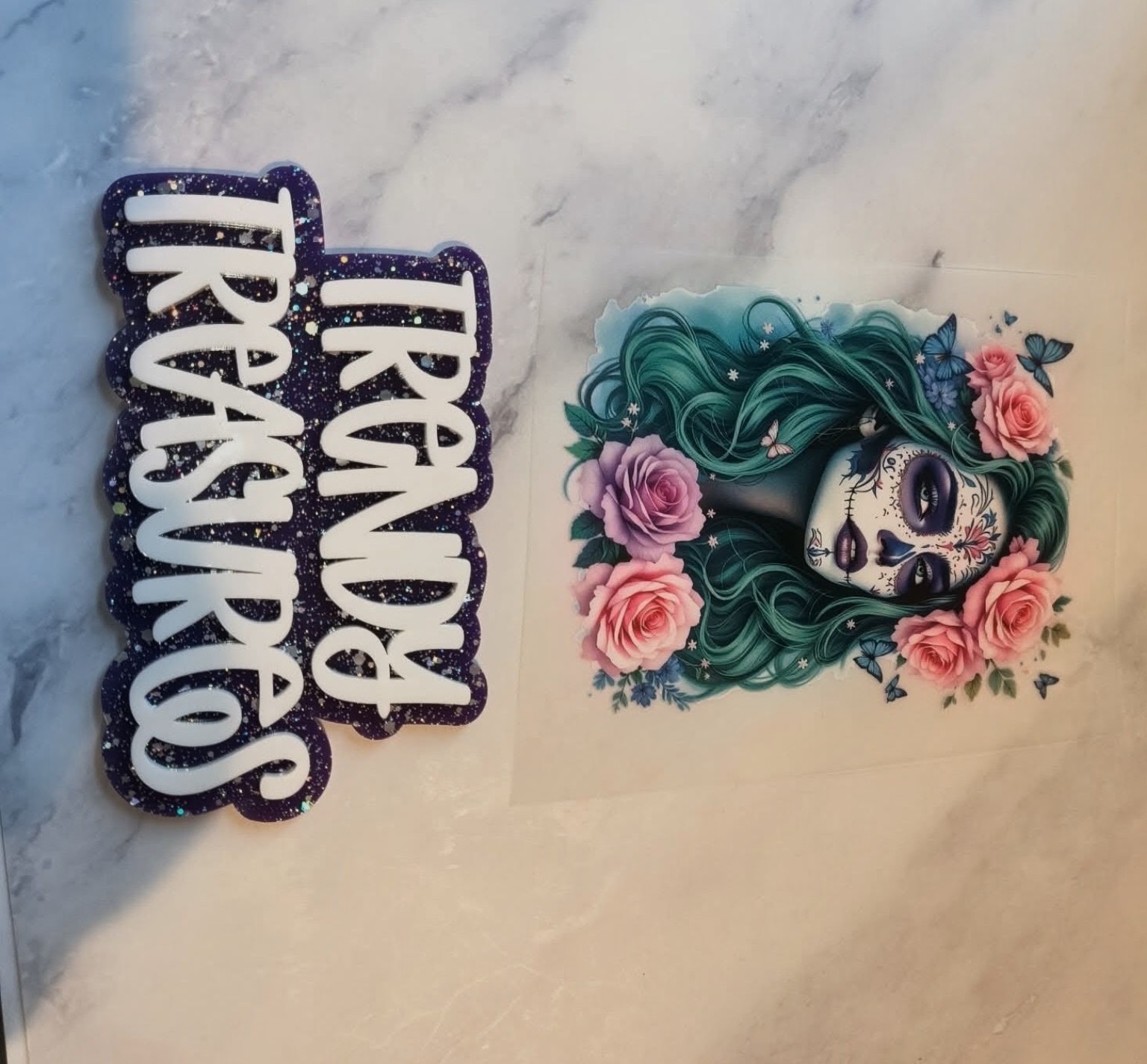 Floral Skull Portrait Design — product or design reference