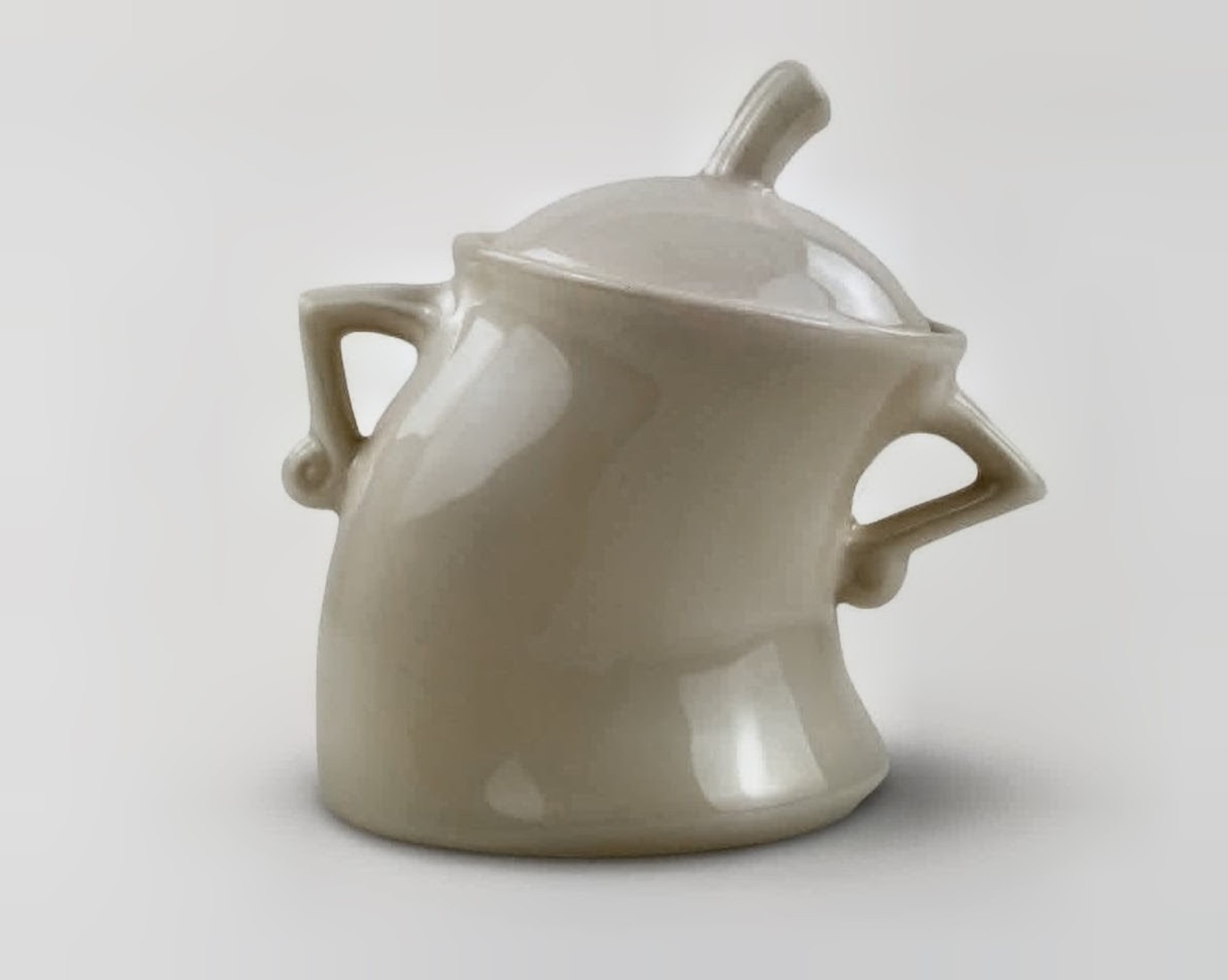 Cream Lidded Vessel — preorder drinkware or accessory