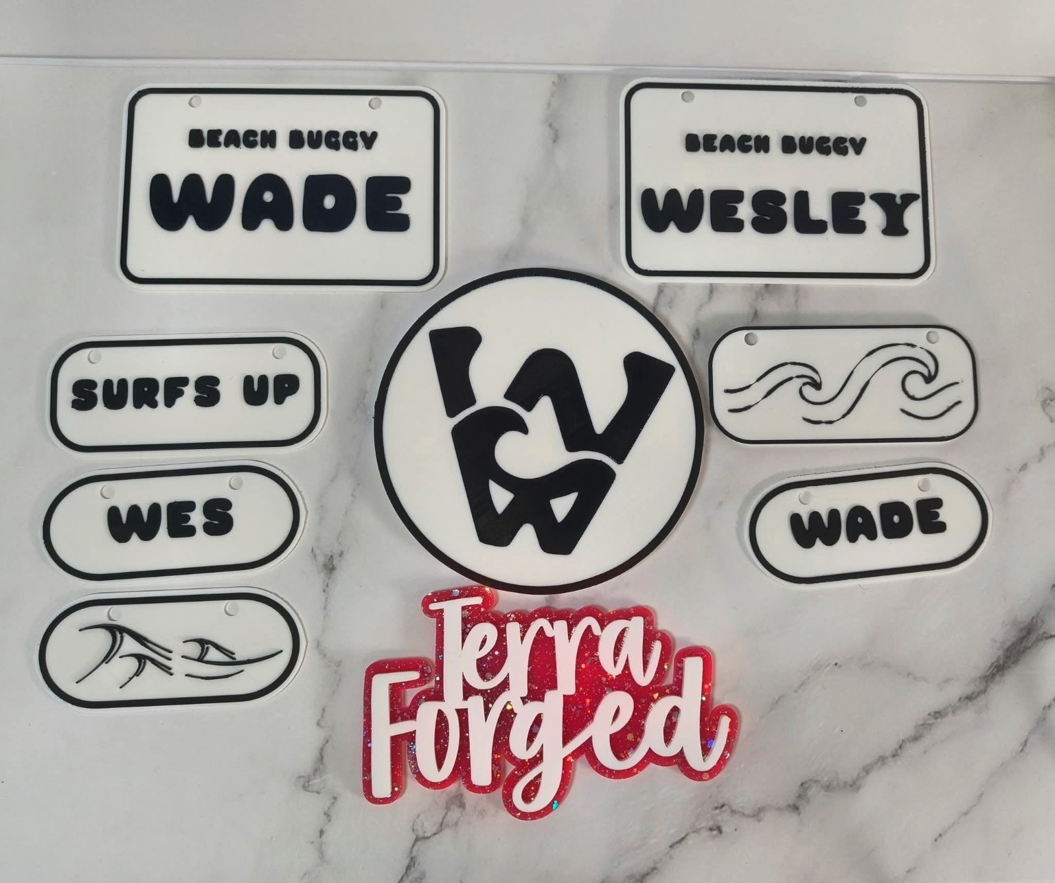 Personalized Beach Buggy Name Plates additional example