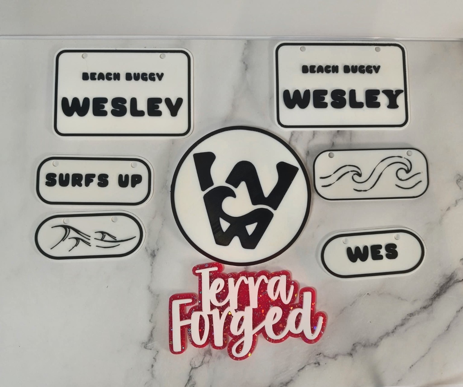 Personalized Beach Buggy Name Plates additional example