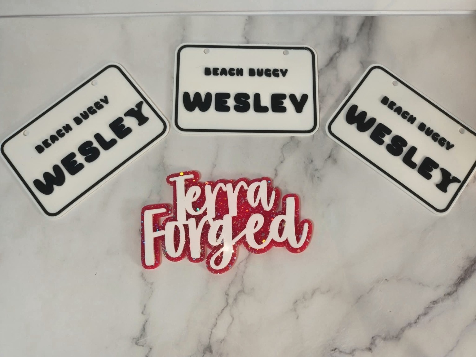 Personalized Beach Buggy Name Plates — product or design reference