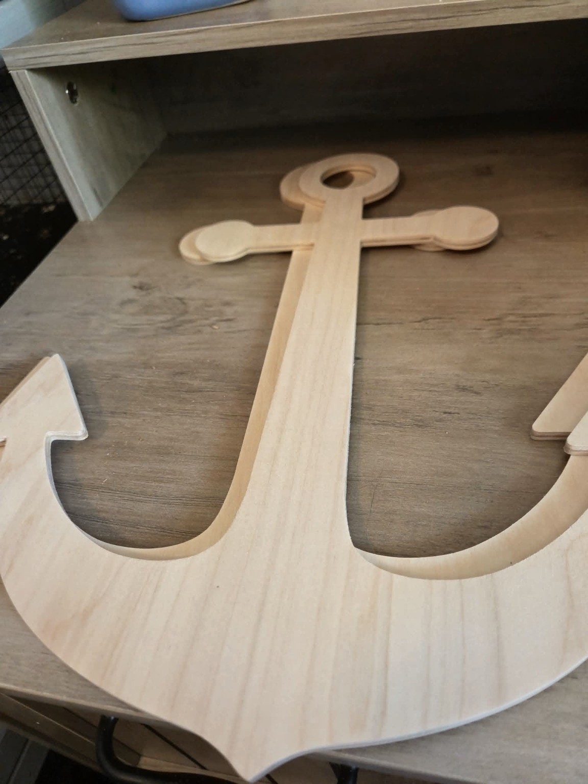 Wooden Anchor Cutout — product or design reference