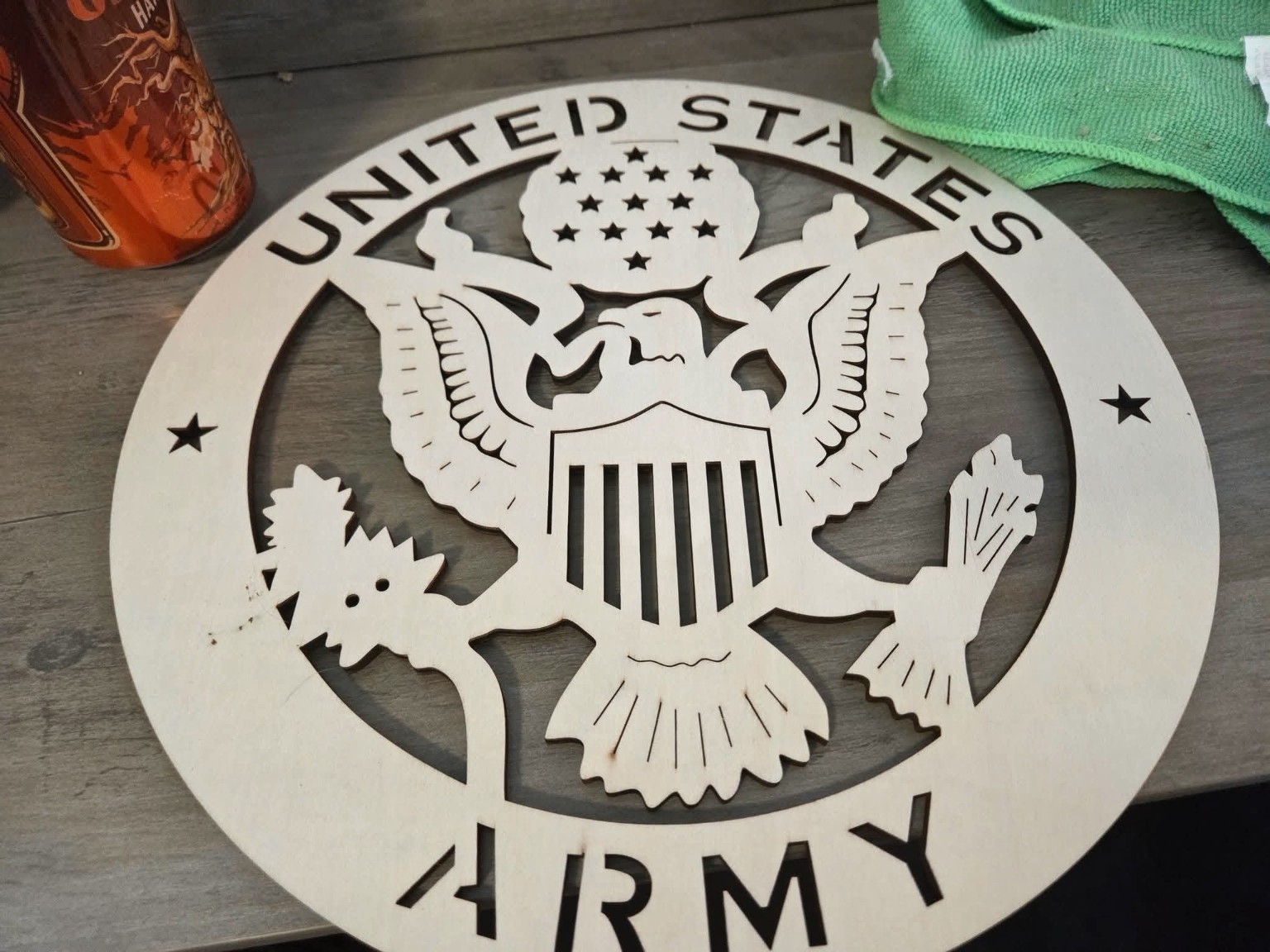 United States Army Wooden Emblem — product or design reference