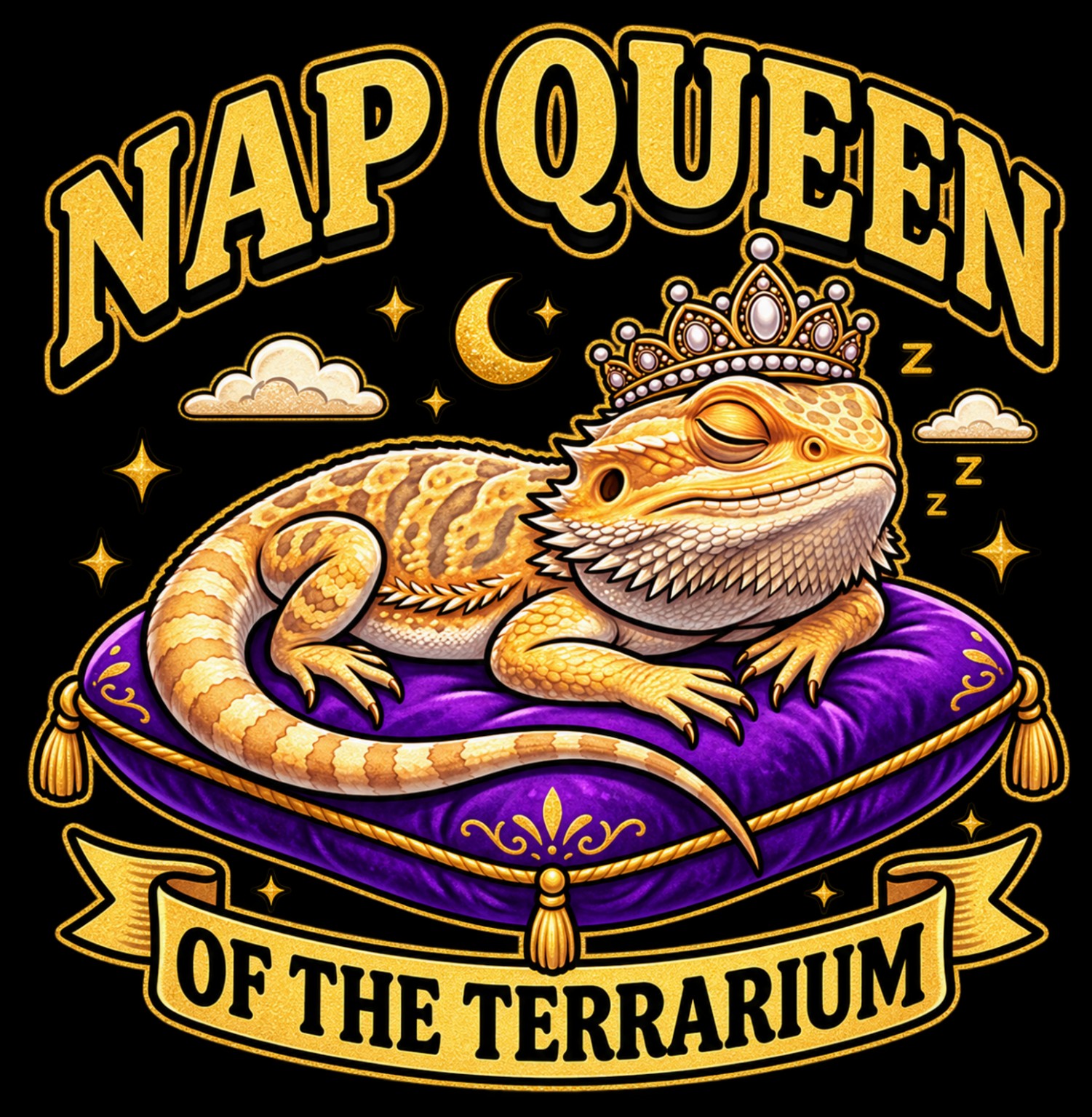 Nap Queen of the Terrarium design reference, not a finished garment