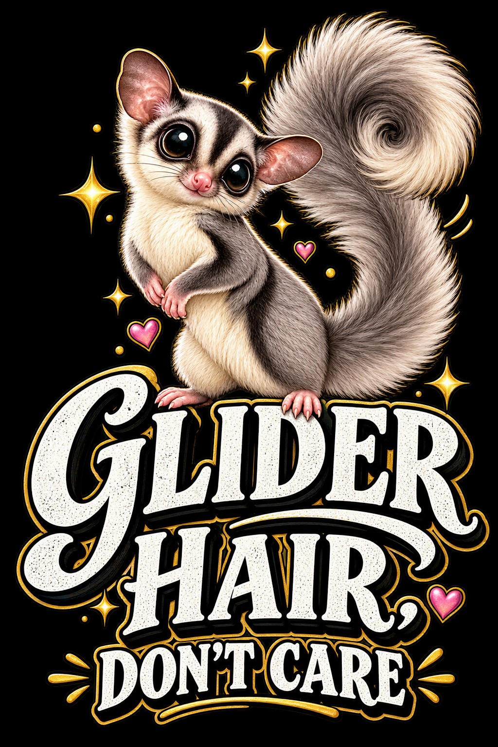 Glider Hair, Don’t Care design reference, not a finished garment