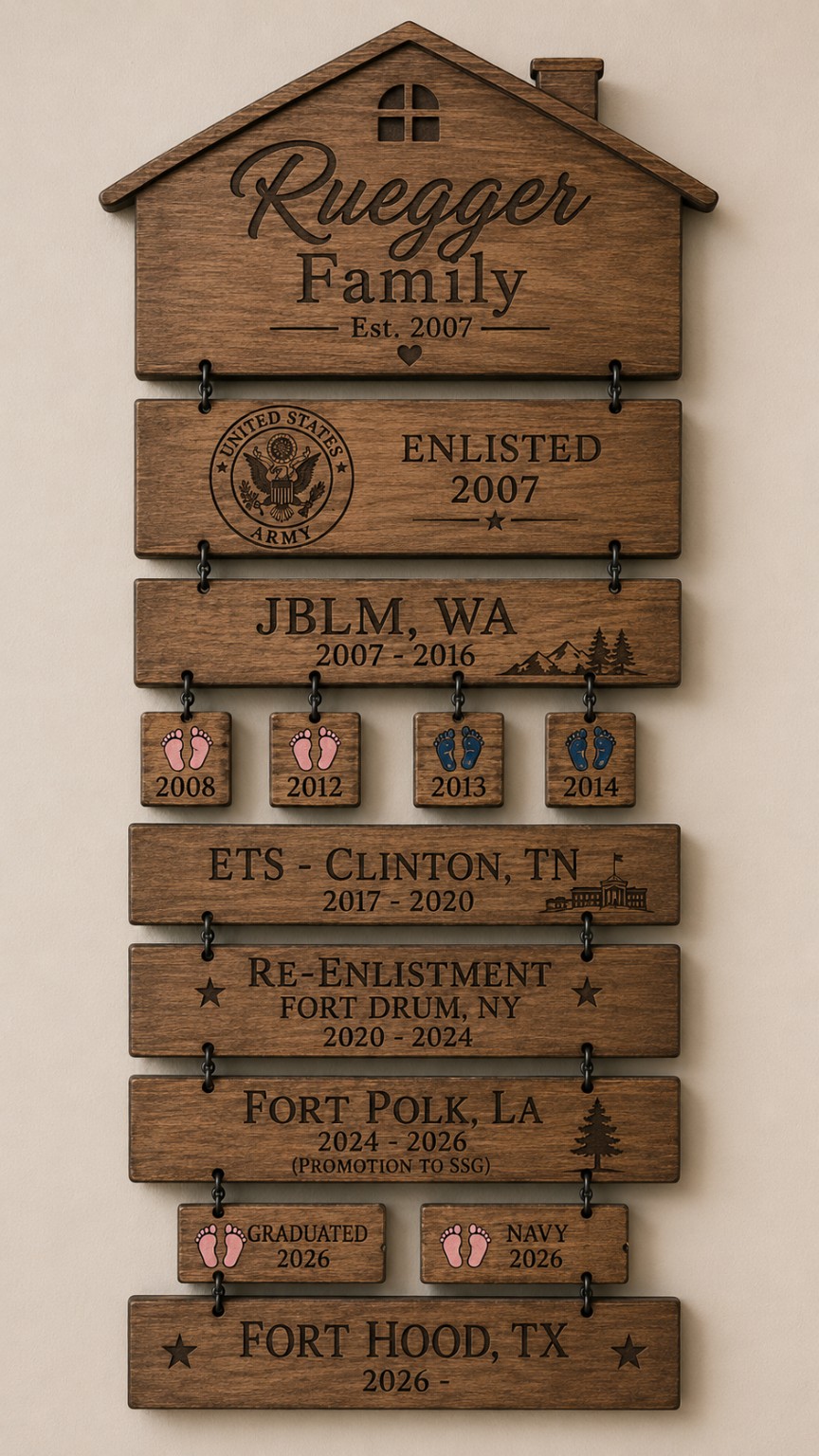Wooden Recipe Board Sign — product or design reference